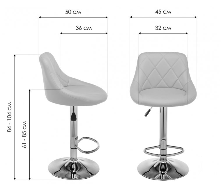 Барный стул Curt белый