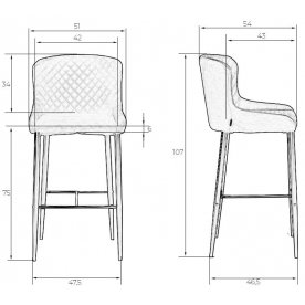 Барный стул Christian'75
