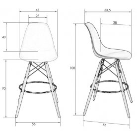 Барный стул Dsw Bar