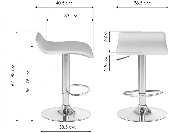 Барный стул Tommy серый