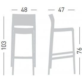 Барный стул GAB/372.00/76A
