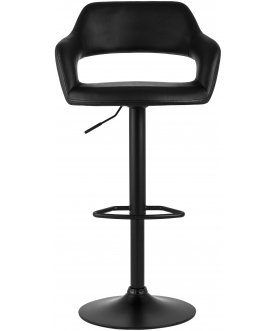 Барный стул Каос черный / черная ножка