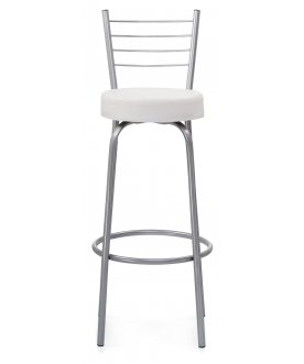 Барный стул Kuroda белый полимер / светлый мусс