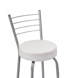 Барный стул Kuroda белый полимер / светлый мусс