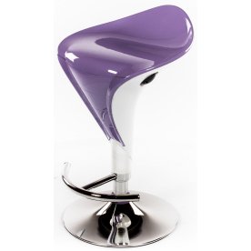 Барный стул Mario бело-фиолетовый