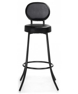 Барный стул Satearant черный полимер / темный мусс
