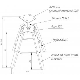 Барный стул Sheffilton SHT-ST36-3 / S93