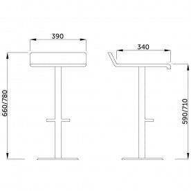 Барный стул Slim