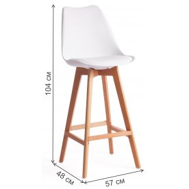 Барный стул Tulip Bar mod. C1014H