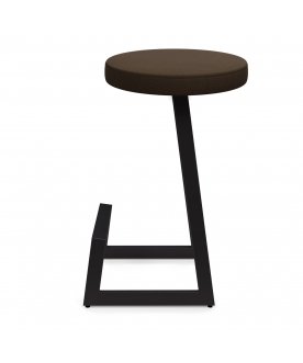 Барный стул Корс-65 софт ткань brauni/черный