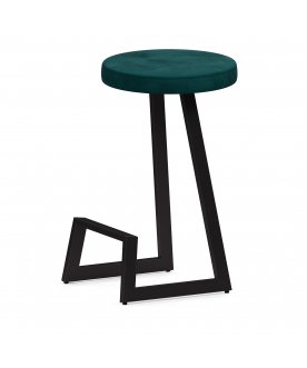 Барный стул Корс-65 софт ткань brauni/черный