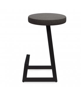 Барный стул Корс-75 софт ткань grey lunar/черный