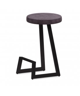 Барный стул Корс-75 софт ткань velur grey/черный