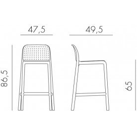Полубарный стул 003/4034510000