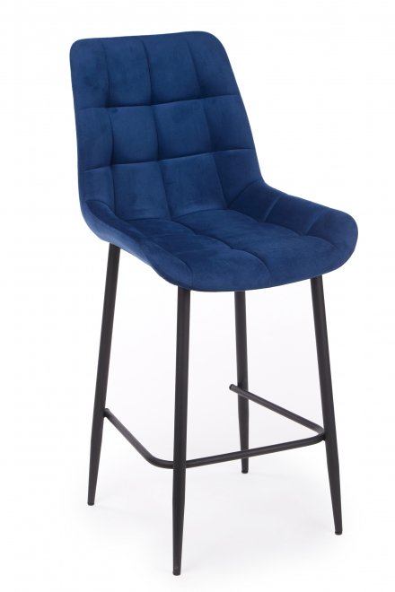 Полубарный стул Челси 360 синий (zd 798) / черный