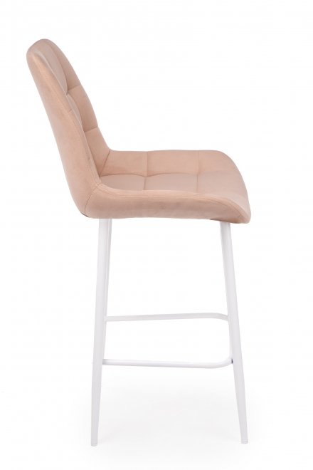Полубарный стул Челси бежевый (zd 210) / белый