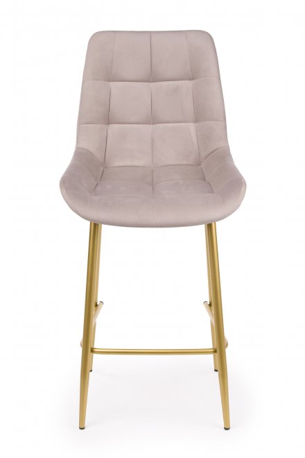 Полубарный стул Челси латте (zd 290) / золотой