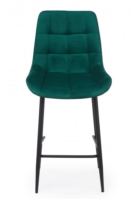 Полубарный стул Челси зеленый (zd 667) / черный