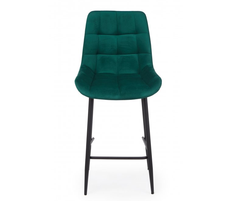 Полубарный стул Челси зеленый (zd 667) / черный