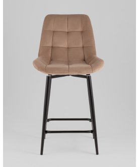 Стул барный Флекс с поворотным механизмом велюр капучино