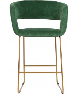 Барный стул Hugs зеленый / золото