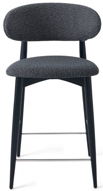 Полубарный стул Илорин букле графит / бук черный