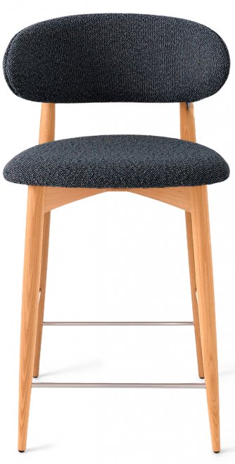 Полубарный стул Илорин букле графит / бук светлый