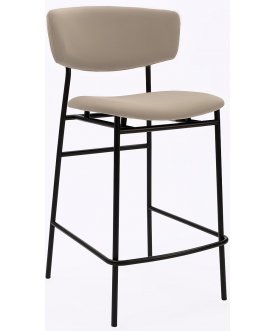 Полубарный стул Marko латте / черный