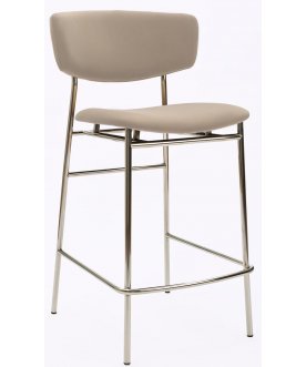 Полубарный стул Marko латте / хром