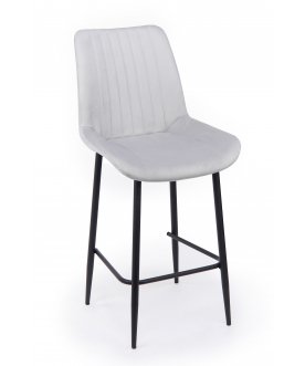 Стул барный Седа светло-серый (zd 960) / черный