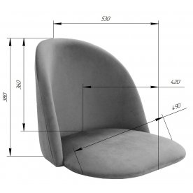 Полубарный стул SHT-ST35/S131-1
