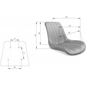 Полубарный стул SHT-ST37/S80-1