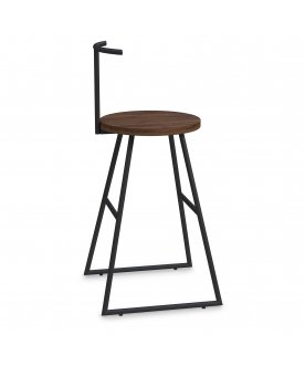 Барный стул Сканди-65 хард брауни/черный