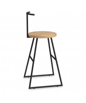 Барный стул Сканди-65 хард teakwood/черный