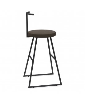 Барный стул Сканди-65 софт ткань brauni/черный