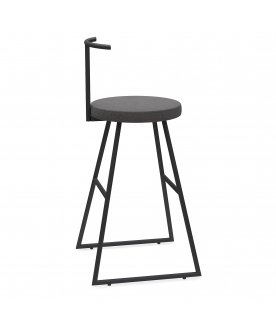 Барный стул Сканди-65 софт ткань grey lunar/черный