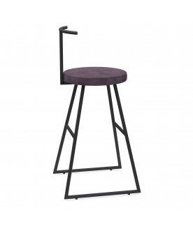 Барный стул Сканди-65 софт ткань velur grey/черный