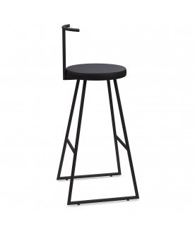 Стул барный Сканди-75 софт экокожа/черный