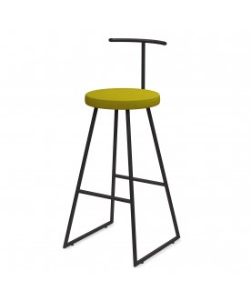 Барный стул Сканди-75 софт ткань grey lunar/черный