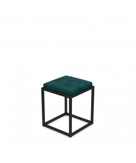 Стул барный Верм-46 velur azure/черный