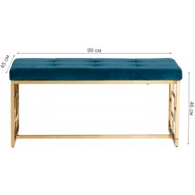 Банкетка 47ED-BEN005GOLD-EM