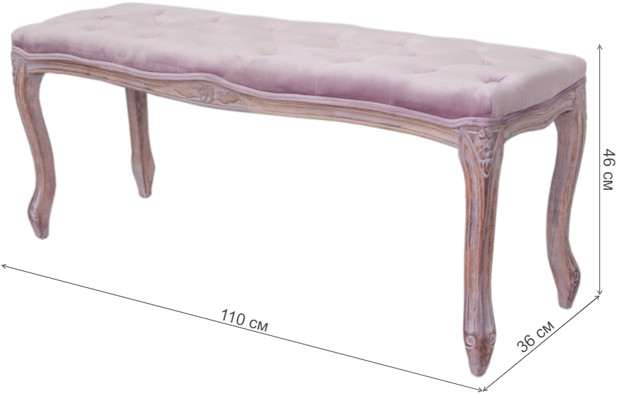 Банкетка Kina 5KS24529-P narrow pink