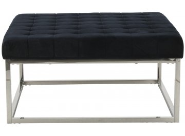 Банкетка Alex черная / серебристая