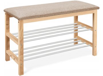 Банкетка SR-0628 прозрачный лак / кедровый