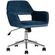 синий велюр