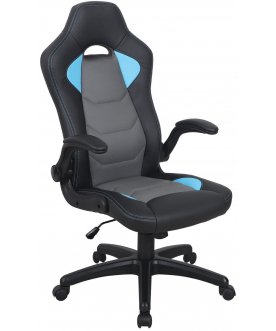 Компьютерное кресло Brabix Skill GM-005 черный / голубой