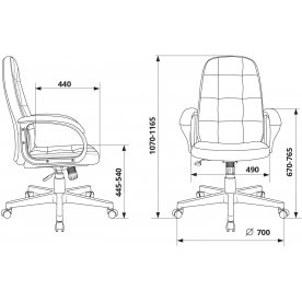 Компьютерное кресто Бюрократ CH 002 Fabric