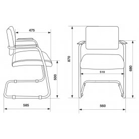 Компьютерное кресло Бюрократ CH-271N-V