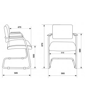 Компьютерное кресло Бюрократ CH-271N-V