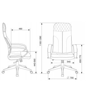 Компьютерное кресло Бюрократ CH-608Fabric